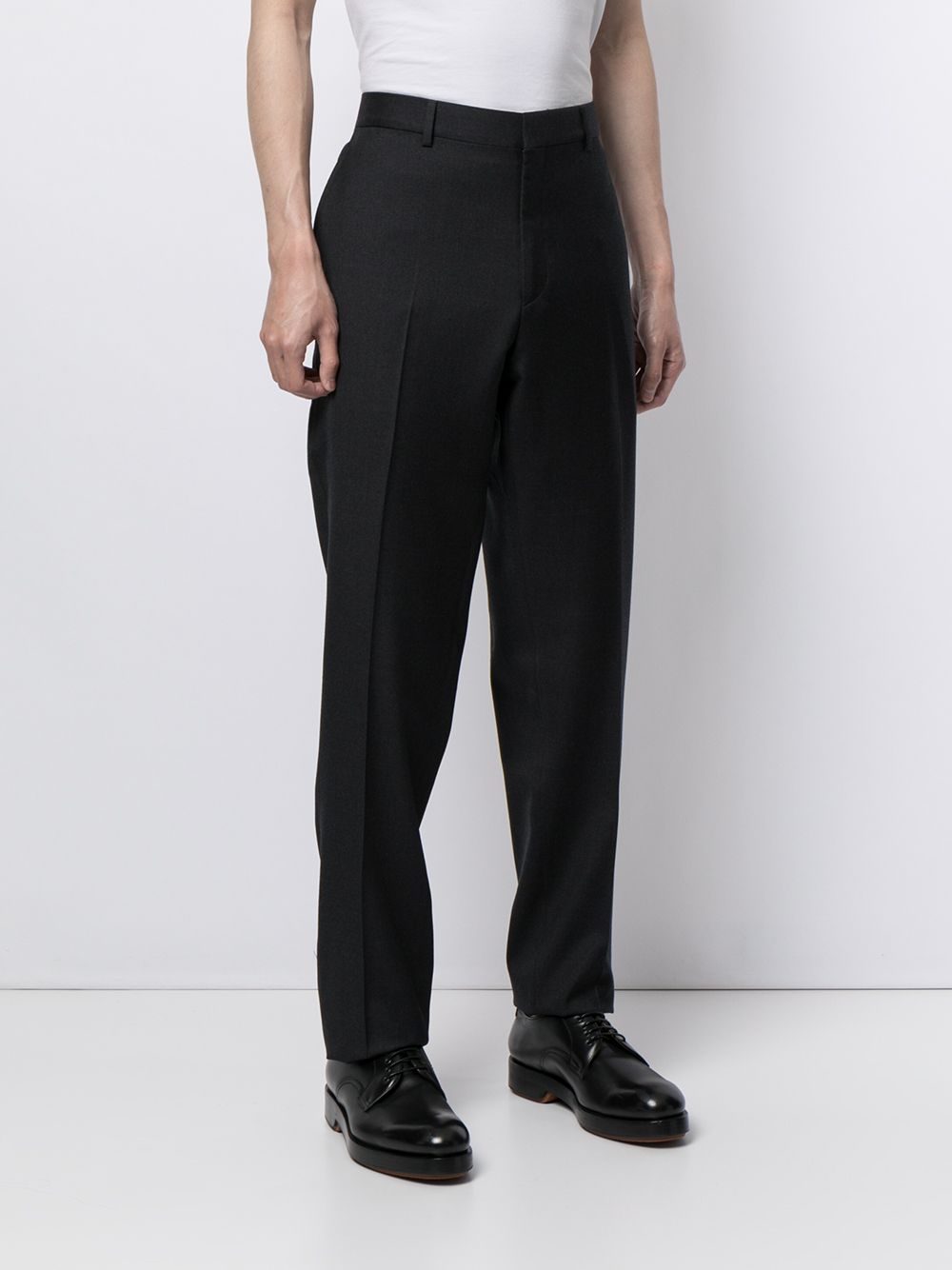 Shop Polo Ralph Lauren Straight-leg Tailored Trousers In Black