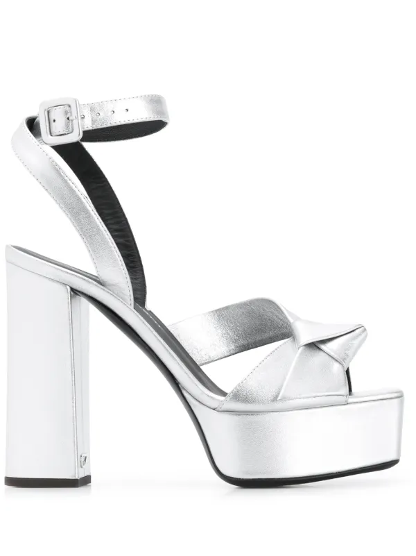 knotted platform sandals