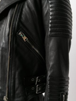 Estella ribbed biker jacket展示图