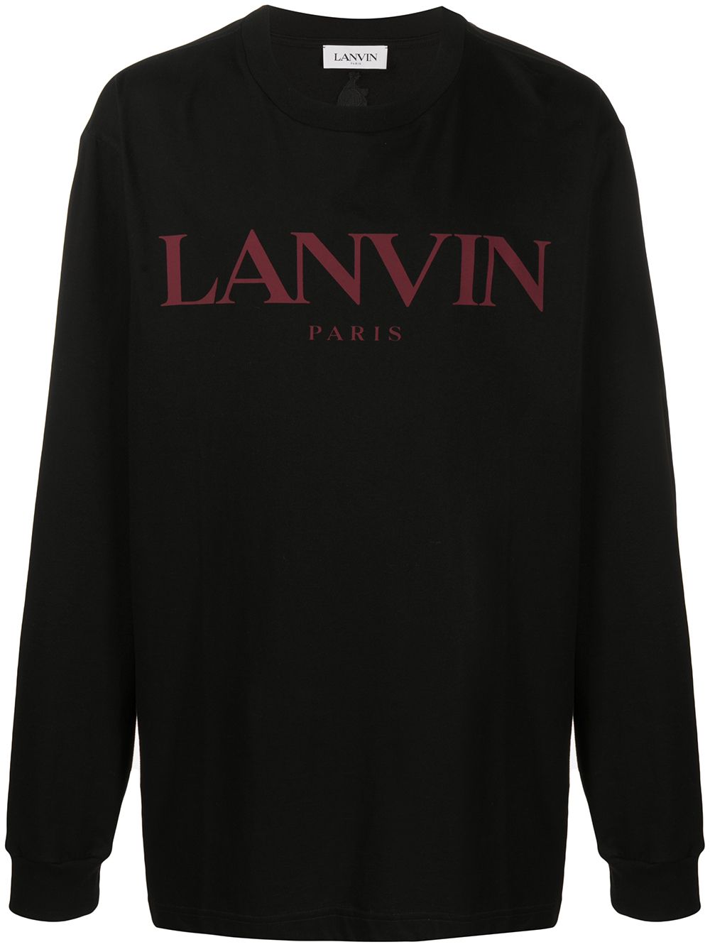 фото Lanvin футболка с логотипом и длинными рукавами