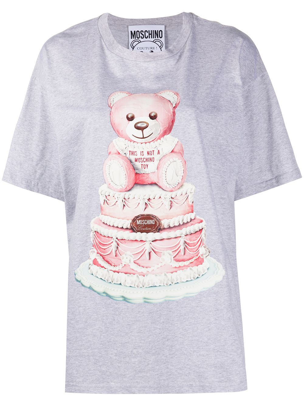 фото Moschino футболка teddy cake с принтом