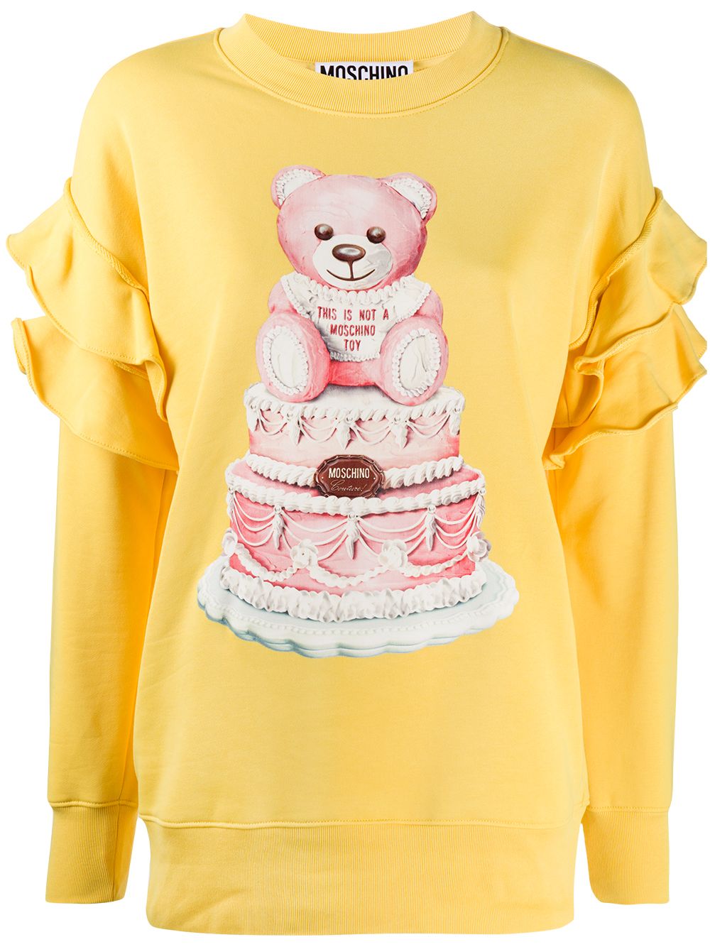 фото Moschino толстовка teddy cake с оборками