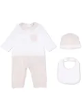 Fendi Kids FF motif babygrow set - White