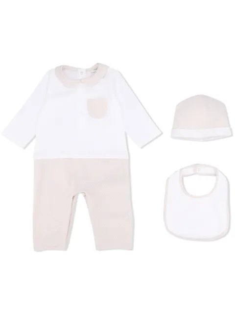 Fendi Kids mameluco con motivo FF