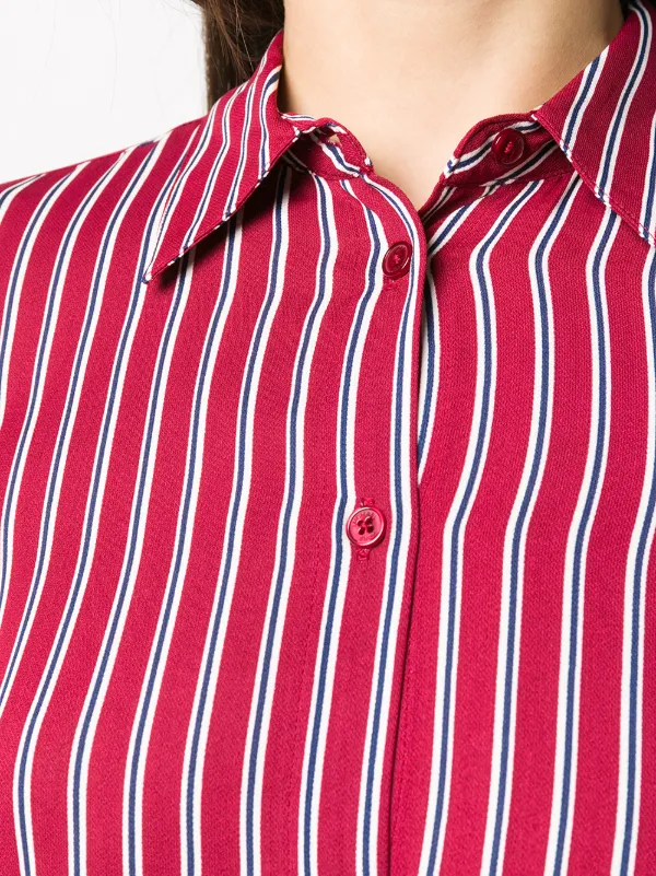 michael kors shirt dress red