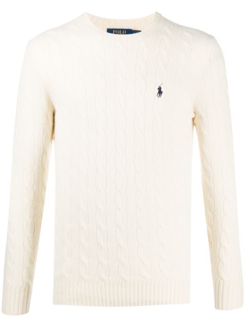 Polo Ralph Lauren cable-knit logo jumper Men