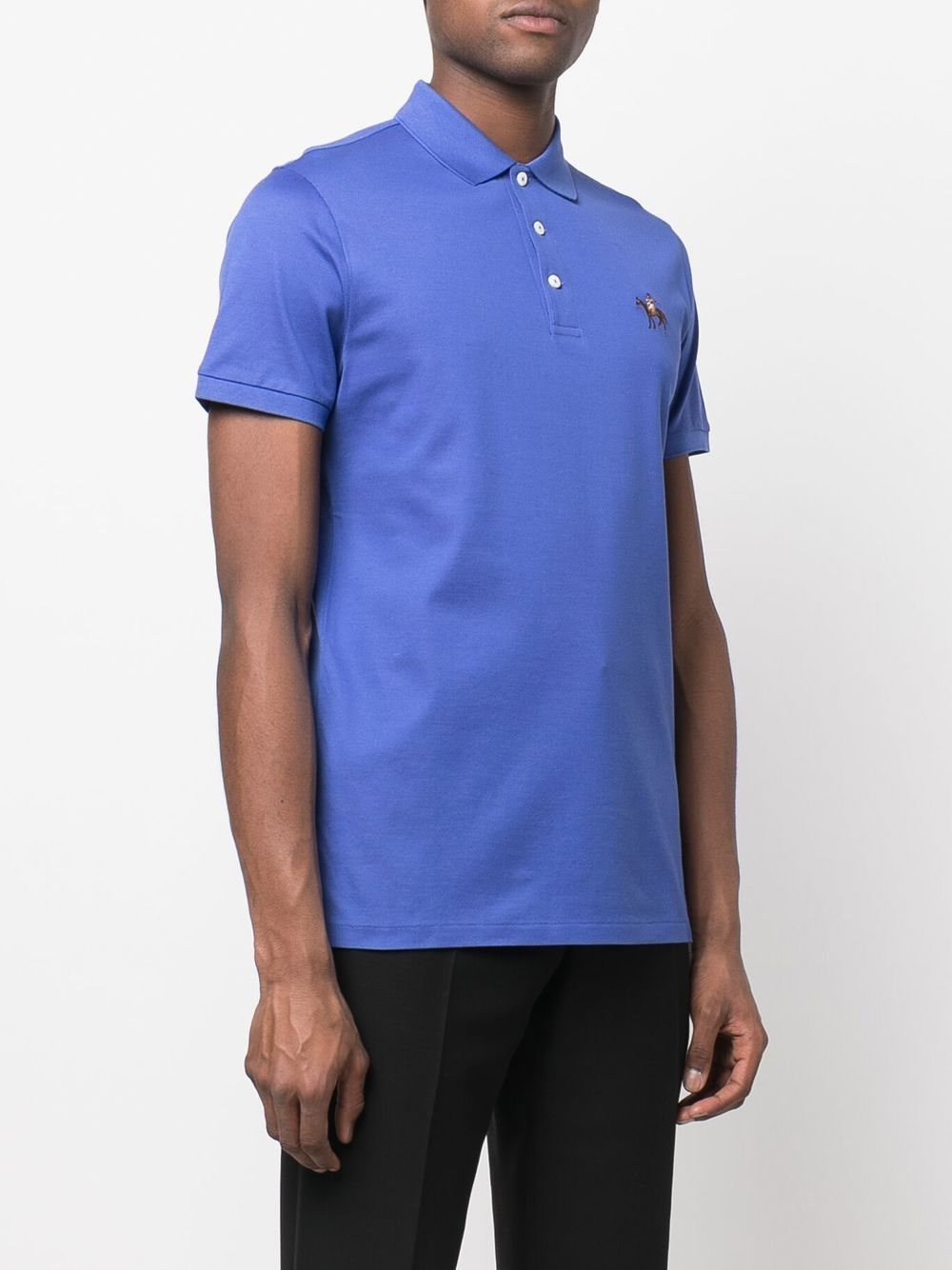 Ralph Lauren Purple Label Embroidered Logo Polo Shirt - Farfetch