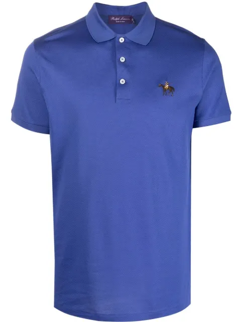 Ralph Lauren Purple Label Poloshirt mit Logo-Stickerei