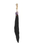 DSQUARED2 feather gemstone earring - Black