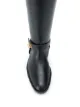 Givenchy calf leather riding boots