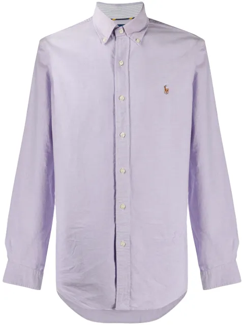 Polo Ralph Lauren logo embroidered button-down shirt