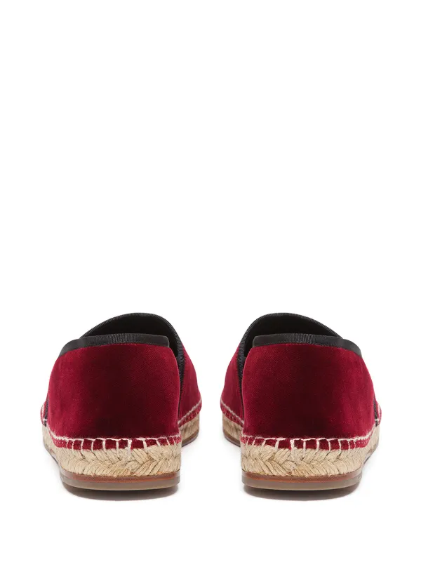 Dolce & Gabbana Cross Embellished Espadrilles | Red | FARFETCH