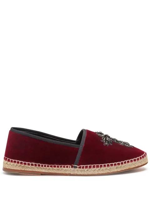 Dolce & Gabbana cross embellished espadrilles