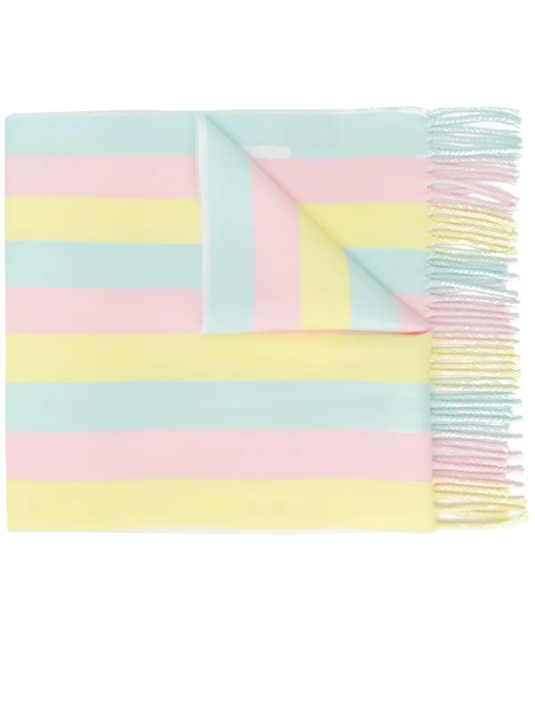 gucci striped wool scarf