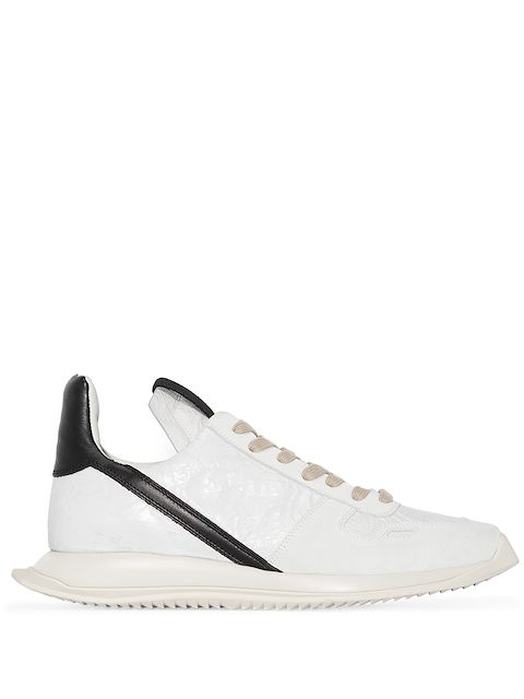Rick Owens white leather sneakers