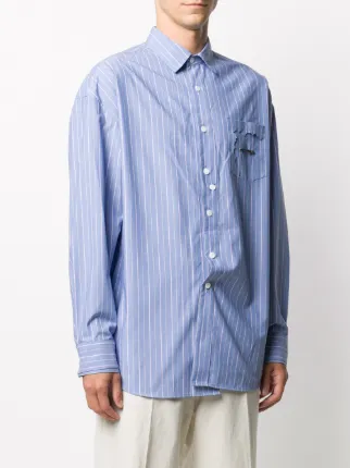 asymmetric striped shirt展示图