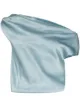 Image 1 of Paris Georgia high-shine one-shoulder blouse