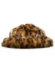Image 1 of Emma Brewin leopard faux-fur bucket hat