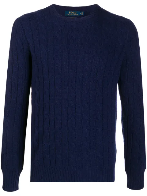 Polo Ralph Lauren cable knit long-sleeved jumper