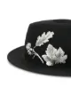 Ann Demeulemeester wool hat with silver-tone embellishment