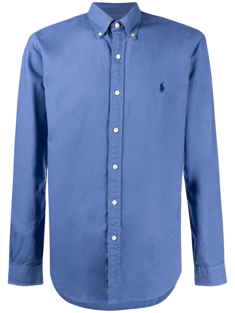 Polo Ralph Lauren logo-embroidered long sleeve shirt
