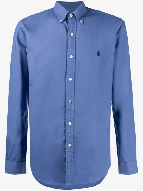 Polo Ralph Lauren logo-embroidered long sleeve shirt