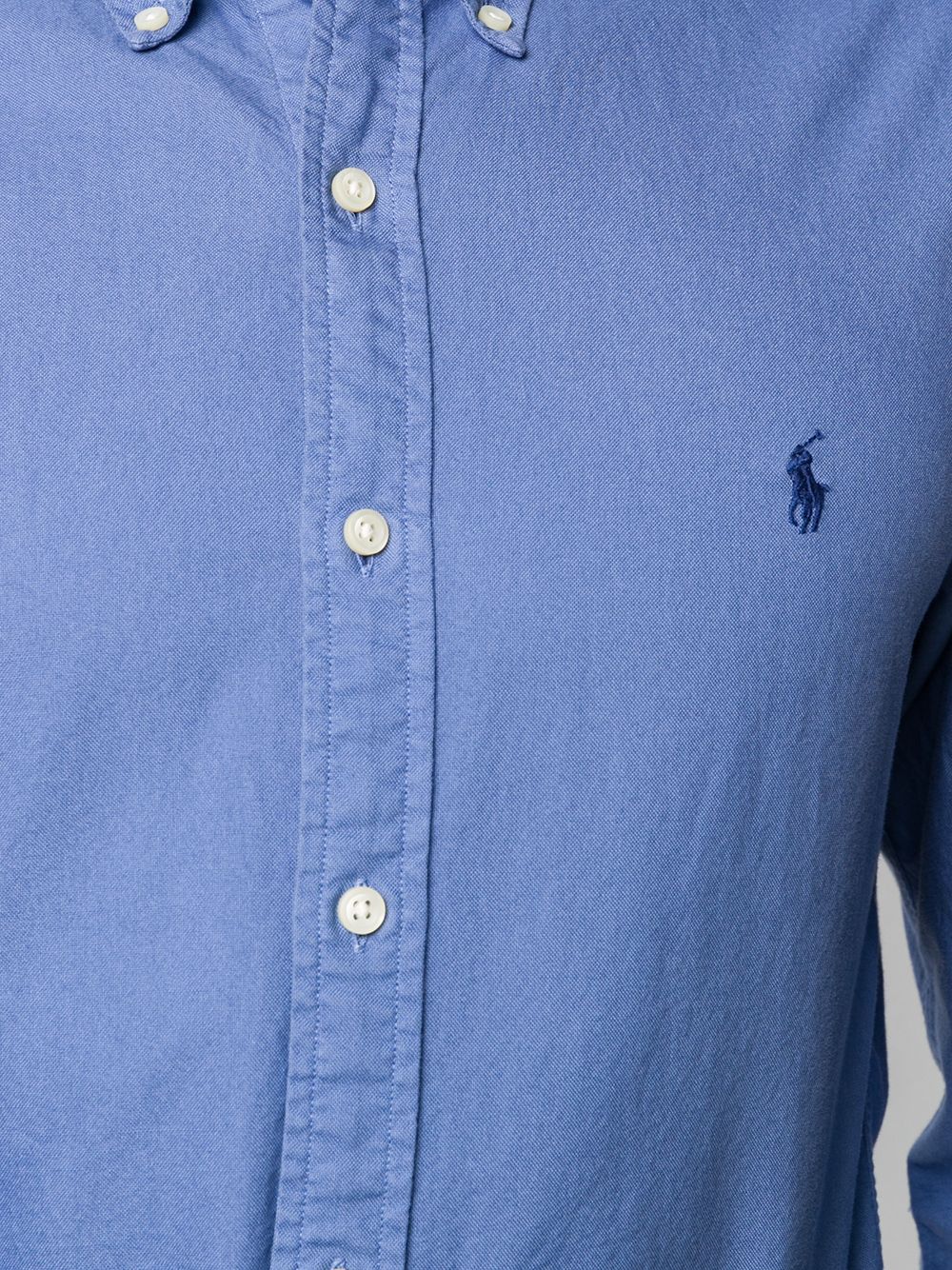 фото Polo ralph lauren рубашка с длинными рукавами и вышитым логотипом