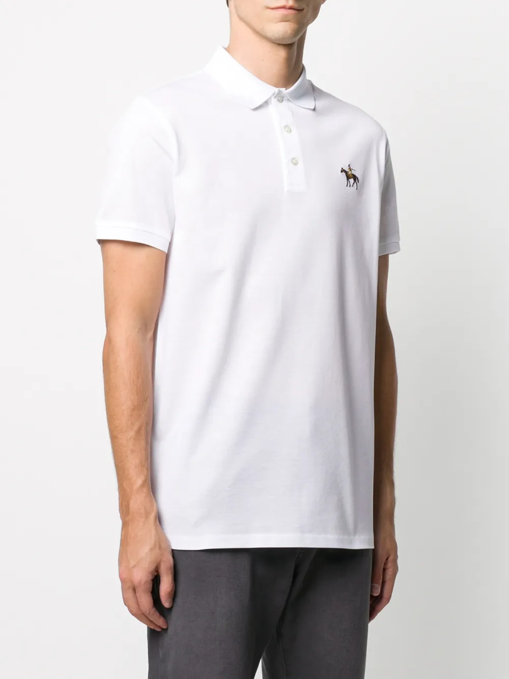 Ralph Lauren Purple Label Logo Embroidered Polo Shirt - Farfetch