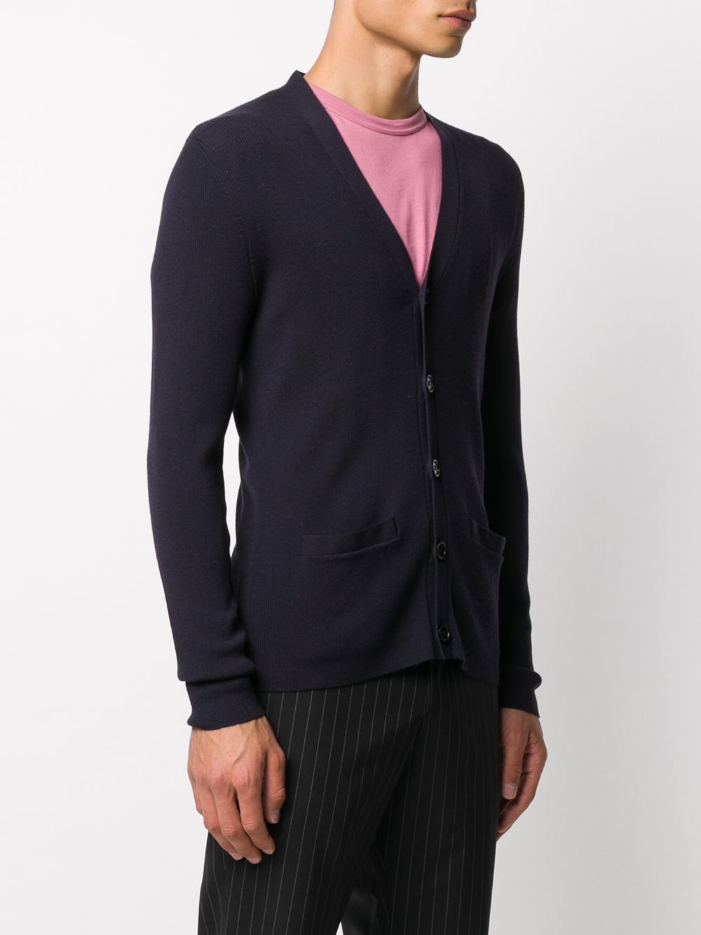 фото Ralph lauren purple label button-down fitted cardigan