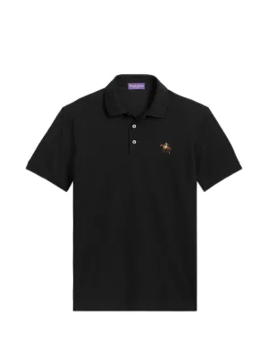 Ralph Lauren パープルレーベル 黒 ポロシャツ Ralph Lauren Purple Label ロゴ ポロシャツ | ブラック | FARFETCH JP
