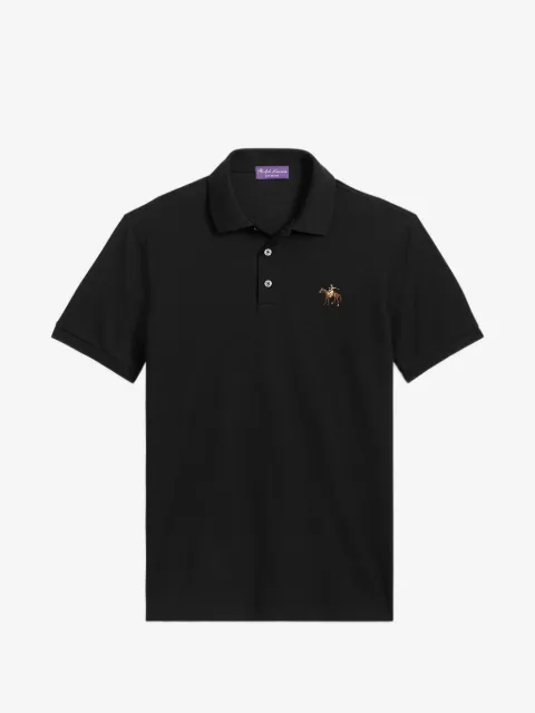 Ralph Lauren Purple Label logo embroidered polo shirt