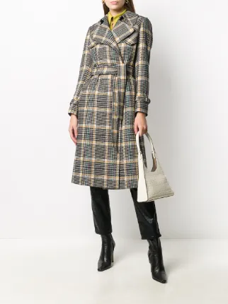 checked trench coat展示图