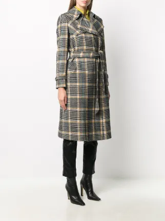 checked trench coat展示图