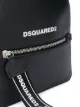 Dsquared2 logo strap leather backpack