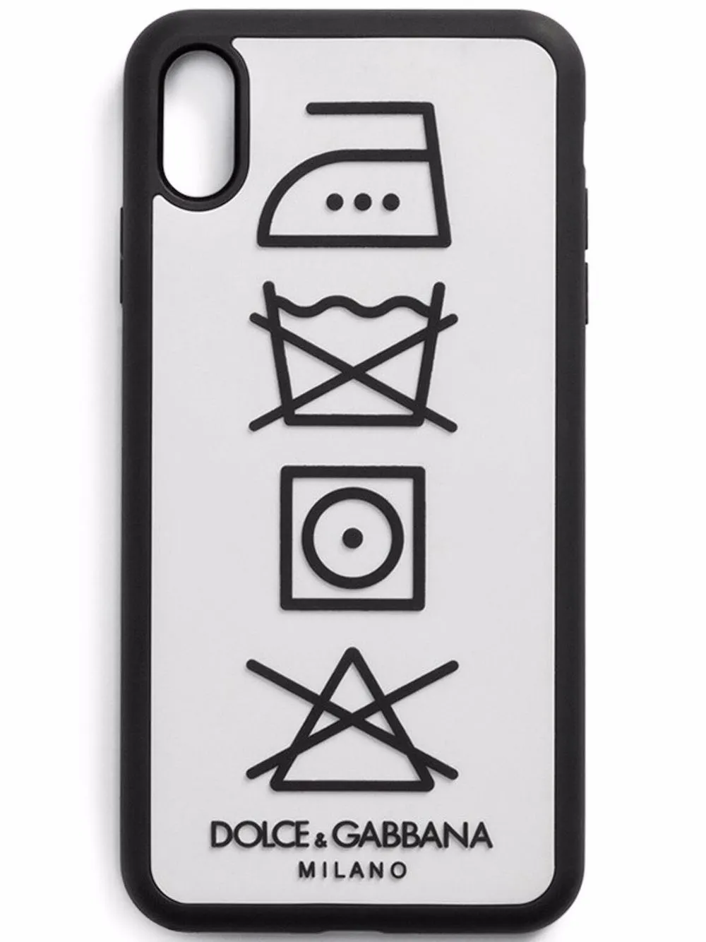 Dolce & Gabbana laundry-print iPhone XS MAX case | White | Image 1