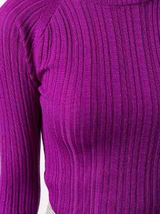 flared cuff roll neck jumper展示图