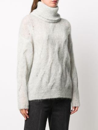 loose-fit roll-neck jumper展示图