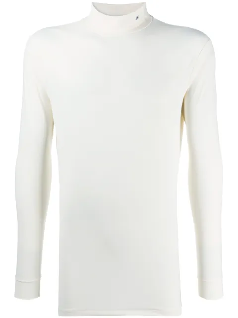 Raf Simons embroidered logo turtleneck top