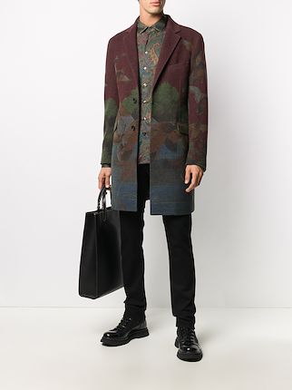 floral print single breasted coat展示图