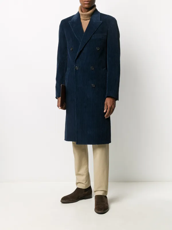 double breasted corduroy coat