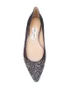 Jimmy Choo Romy glitter-effect ballerina shoes