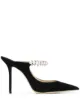 Image 1 of Jimmy Choo Bing 100mm embellished mules