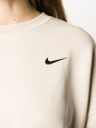 Swoosh logo cropped sweatshirt展示图