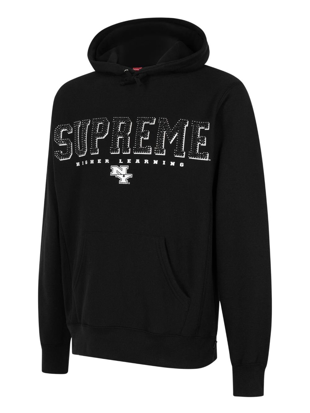 Supreme Hoodie met verfraaid logo Zwart