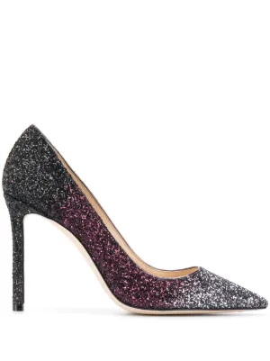 Romy 105mm glitter pumps by Jimmy Choo, available on farfetch.com for $750 Rita Ora Shoes SIMILAR PRODUCT