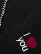 Raf Simons I Love You embroidered gloves