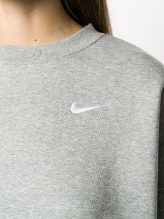 Swoosh logo cropped sweatshirt展示图