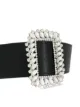 Giuseppe Di Morabito embossed crystal-buckle belt