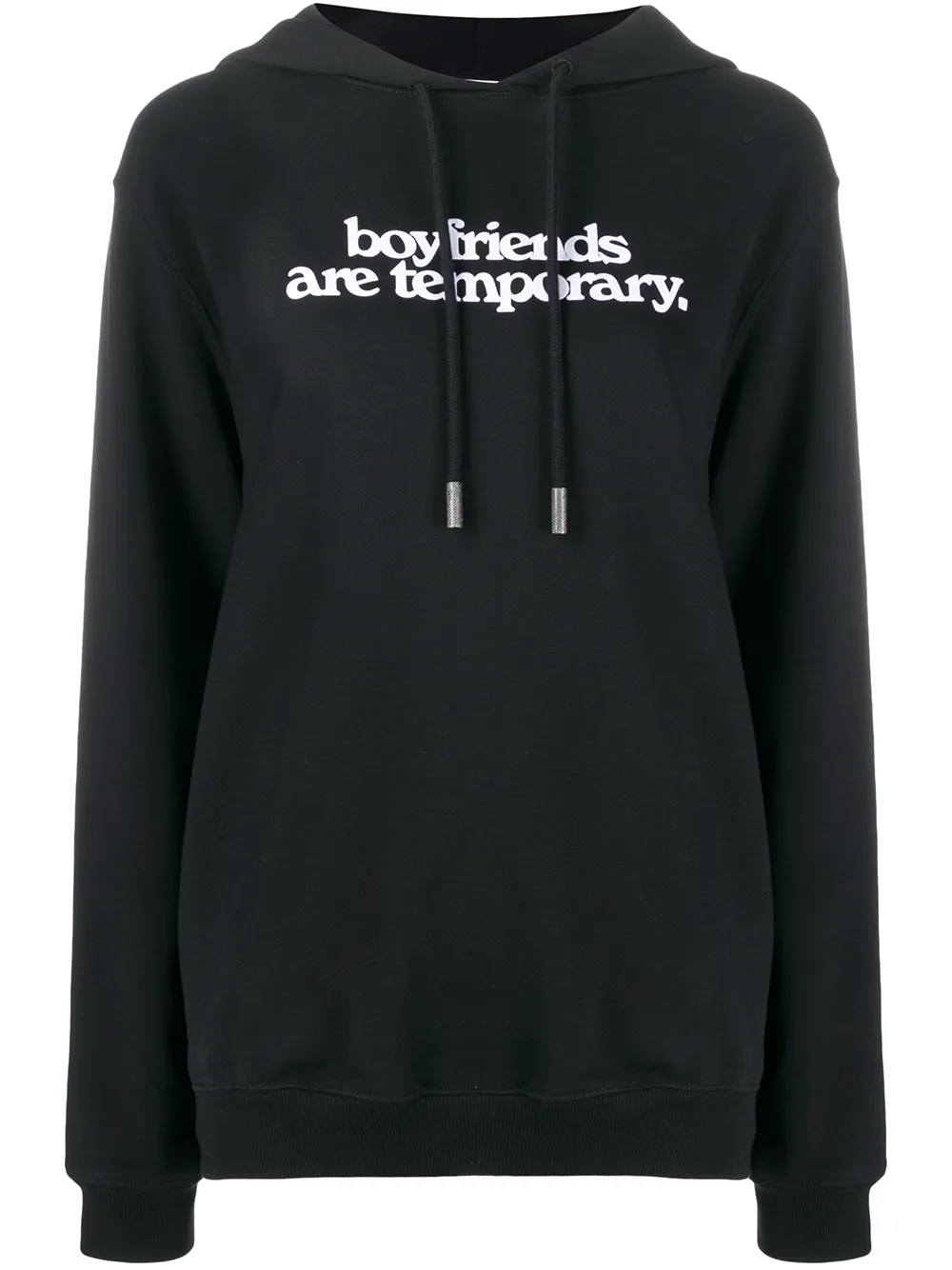 white slogan hoodie