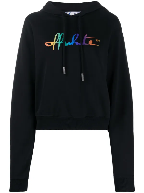 off white logo hoodie